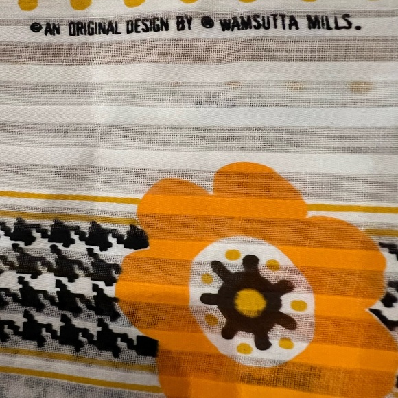 Vintage retro Wamsutta Mills fabric. Approx 1 yrd - Picture 5 of 5